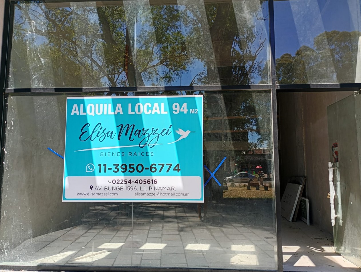 LOCAL EN ALQUILER - AVENIDA BUNGE - PINAMAR