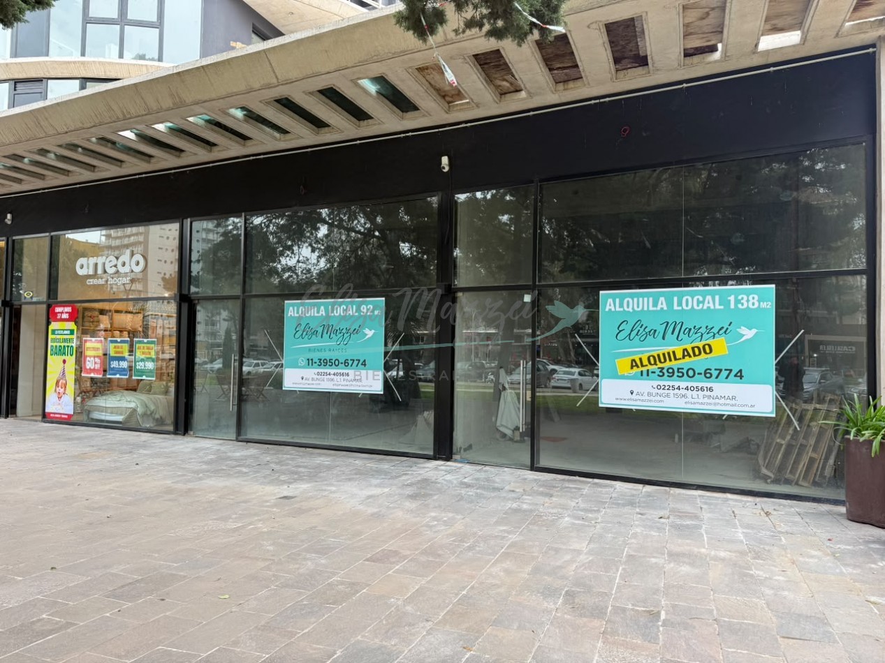 LOCAL EN ALQUILER - AVENIDA BUNGE - PINAMAR